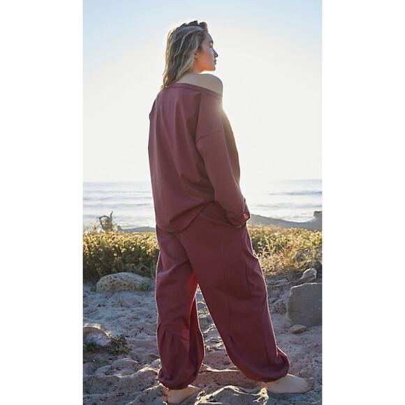 (XS) $108 FP Beach Free People Parker Set Burnt Henna - Picture 4 of 10